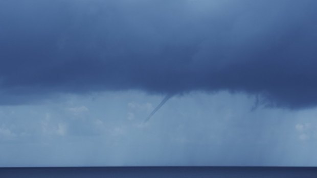 A water spout off Bronte Beach on Wednesday.