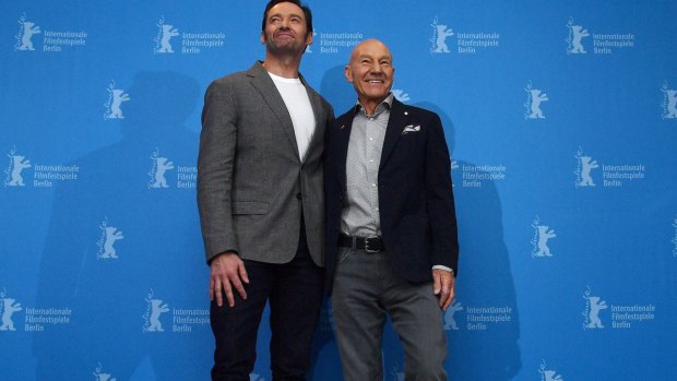 Hugh Jackman and Patrick Stewart: Reunited in <i>Logan</i>.