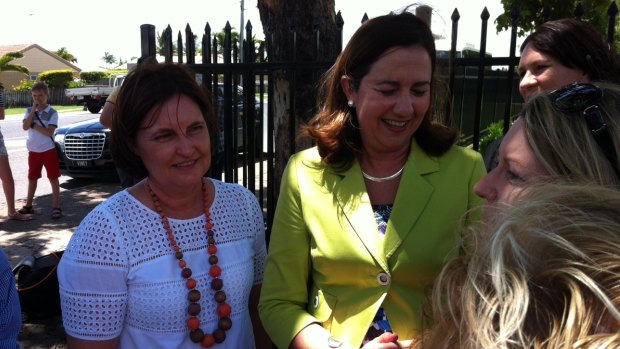 Labor's new candidate for Mackay Julieanne Gilbert with Opposition Leader Annastacia Palaszczuk.