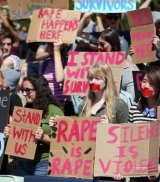 Protests: US college students have reacted strongly against on-campus sexual assaults but also the culture of silence and denial among administrators.