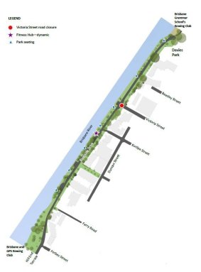 Brisbane City Council's planned changes to the Riverside Drive Parklands.