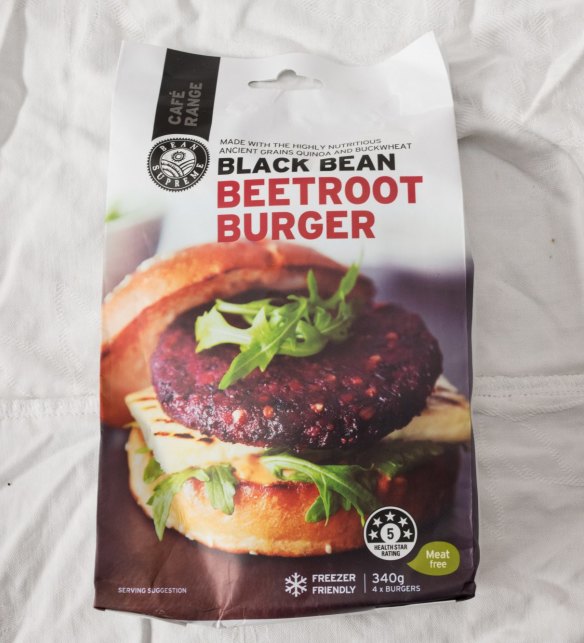 Black Bean Beetroot Burger is tasty and dense.