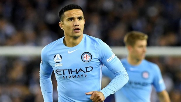 Just another player: Tim Cahill has not started in any of City's A-League games so far this season.