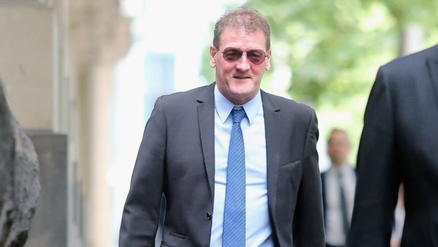 Ricky Nixon arrives at the Court of Appeal on Lonsdale Street on Tuesday.