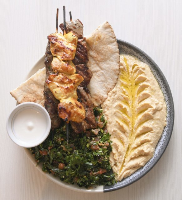 Lebanese BBQ plate.