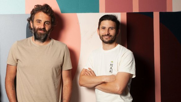 Bartender Luke Whearty and Worksmith owner Michael Bascetta are opening venues at Melbourne Central's Ella precinct.