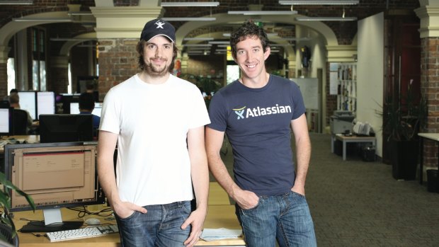 Atlassian's Mike Cannon-Brookes and Scott Farquhar.