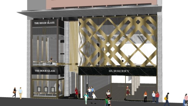An artist's impression of the new facade on? 257 Collins Street known as Emirates House.