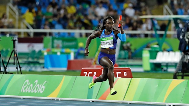 Bringing the baton home: Morolake Akinosun.