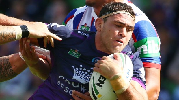 The Storm's Dale Finucane is considered a future NSW Origin forward by Melbourne coach Craig Bellamy.