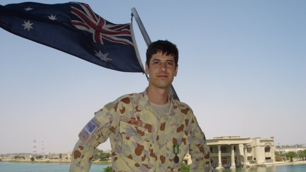 Luke Jones in Iraq in 2006