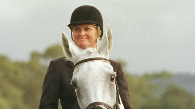 Olympic equestrian gold medallist Gillian Rolton on Peppermint Grove at the 1997 Adelaide International Horse Trials.