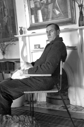 Author Patrick White at his Castle Hill Home in 1956.