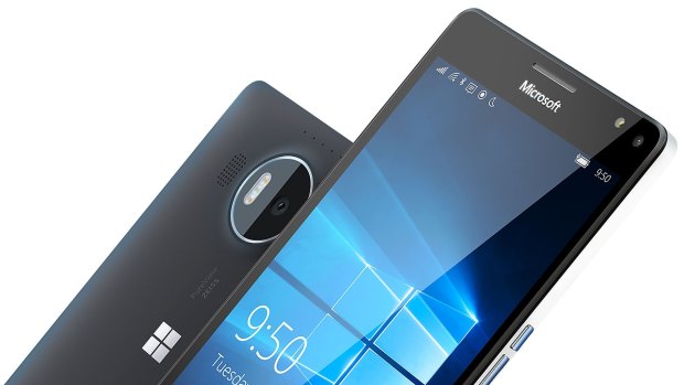 One of Microsoft's newest smartphones, the Lumia 950 XL.