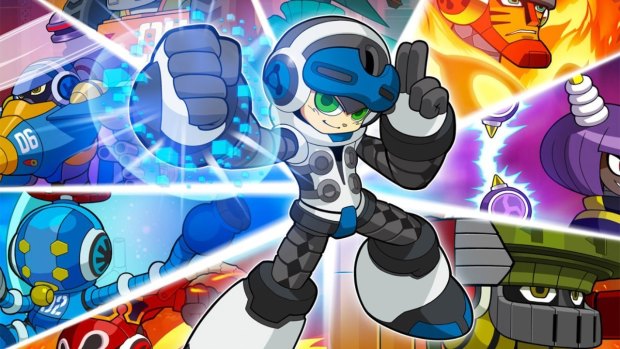 Like Mega Man before him, Beck takes on a seris of crazed robot masters in <i>Mighty No. 9</i>.