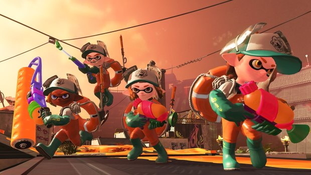 The new Salmon Run mode lets players team up against hordes or AI-controlled bad guys.