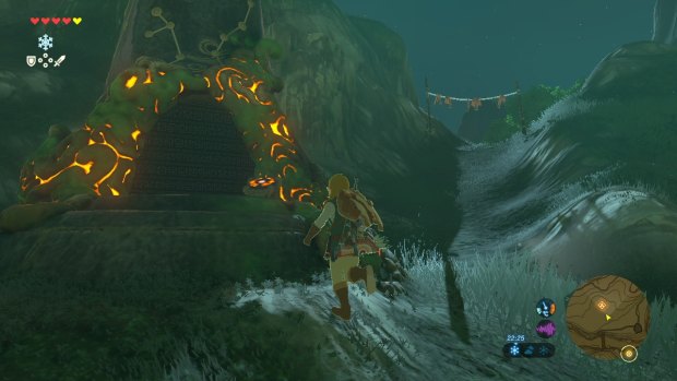 Entering one of the game's many shrines.