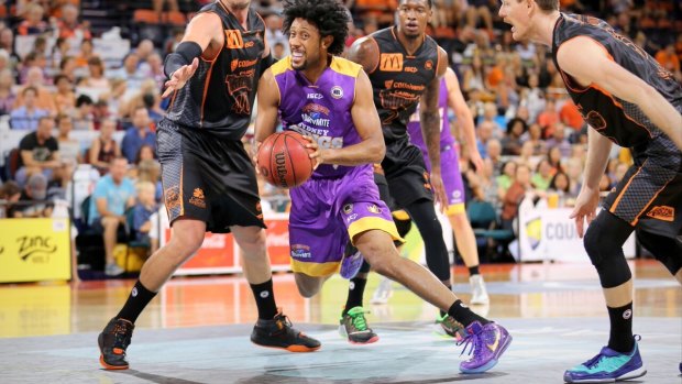 Injury blow: Kings star Josh Childress suffered another hand injury as Sydney lost to Cairns.