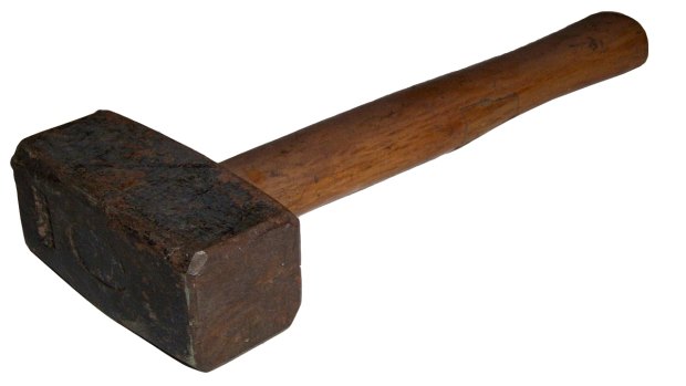 One of the accused allegedly left behind his sledgehammer, which had his name on it.