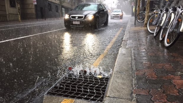 More than 16mm of rain fell on Perth on Sunday night. 