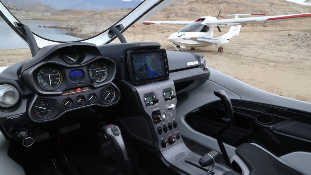 The aircraft's cockpit takes influence from the simplicity of car dashboards.