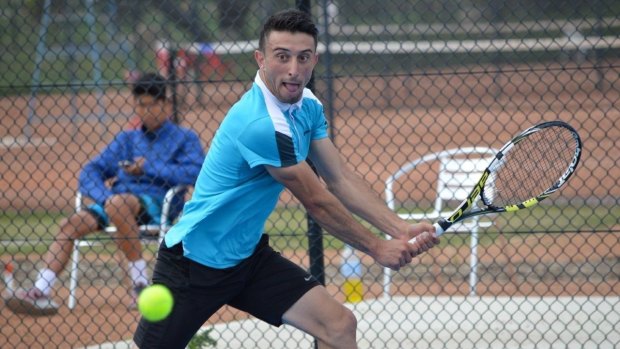 ACT's Dimitri Morogiannis won his first ITF junior title at the Canberra Junior International on Sunday.