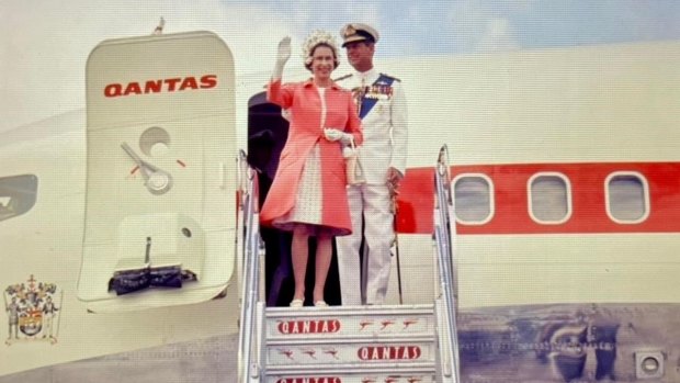 During her reign, Queen Elizabeth went from travelling to Australia by ship to arriving far more quickly on board chartered Boeing 747 and 777 jets.
