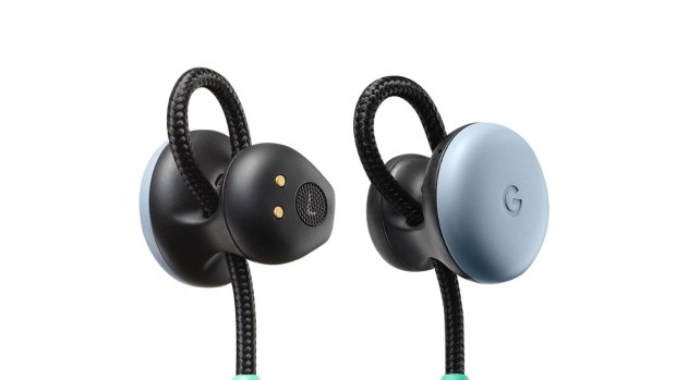 The Pixel Buds fit firmly in your ear without plunging too deep.