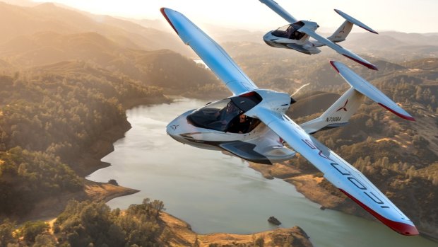 The Icon A5 can cruise to a little over 300 metres.