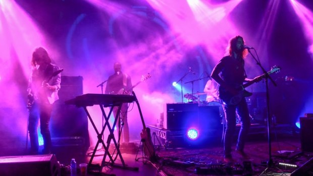 Tame Impala played to a chilled crowd after a hot day in Brisbane.