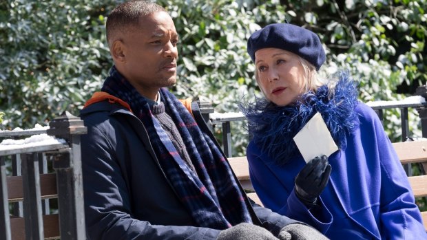 Will Smith and Helen Mirren in <i>Collateral Beauty</i>.