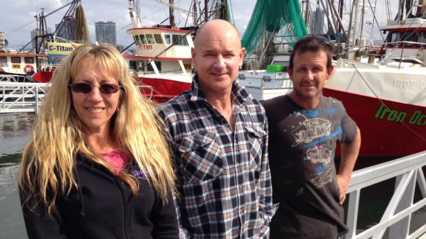 Gold Coast Fish Co-Operative co-presidents Roxeen Vaughan and Richard Hamilton with treasurer Mark Thomson.