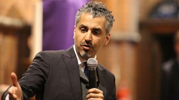 British politician Maajid Nawaz, a prominent speaker on Islamic extremism.