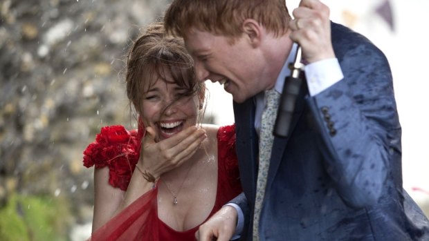 Rachel McAdams and Domhnall Gleeson in romance About Time.