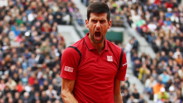 Novak Djokovic in cruise control against Dominic Thiem at the French Open on Friday.