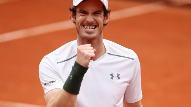 Edging closer to the final: Andy Murray.