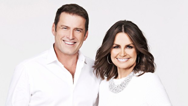 Lisa Wilkinson with her former co-host Karl Stefanovic. Their pay gap pushed her to find another job.
