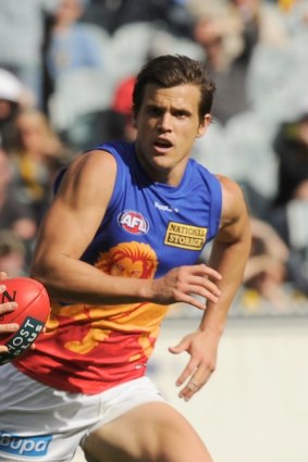 Milestone: Lions defender Jed Adcock will play his 200th game against North Melbourne.