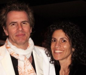 Big thing: Nikki Laski has been crazy about Duran Duran since seeing them on Countdown three decades ago. Here she is with bass player John Taylor.