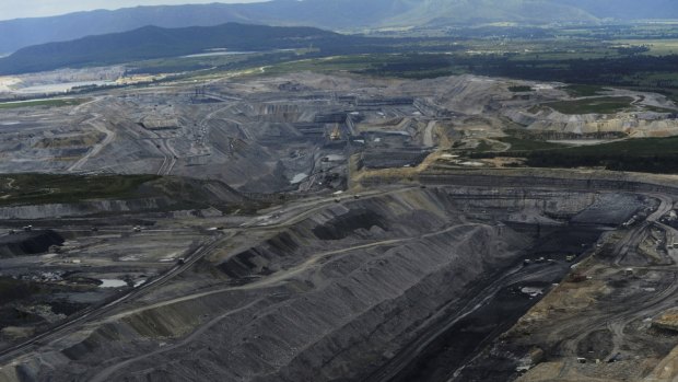 Coal mines in the Upper Hunter Valley near Bulga, where Rio wants to extend the open-cut mine.