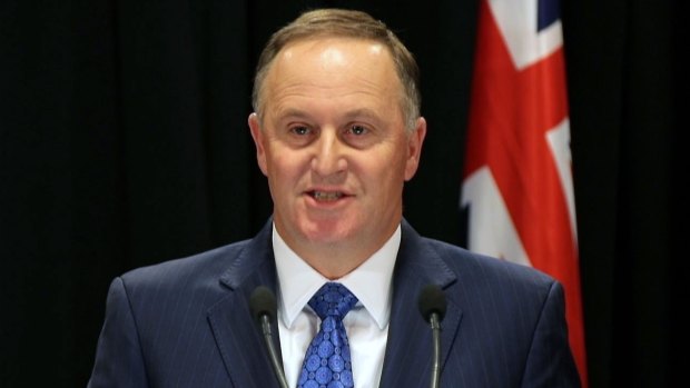 John Key announces his resignation as Prime Minister of New Zealand at parliament.
