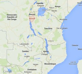 Burundi, population 10.1 million, borders Rwanda, Tanzania and the Democratic Republic of Congo.