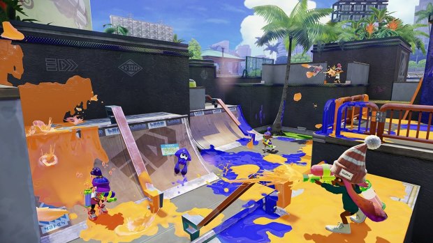 <i>Splatoon</i> takes the conventions of the 4v4 online shooter and adds an inky twist. 