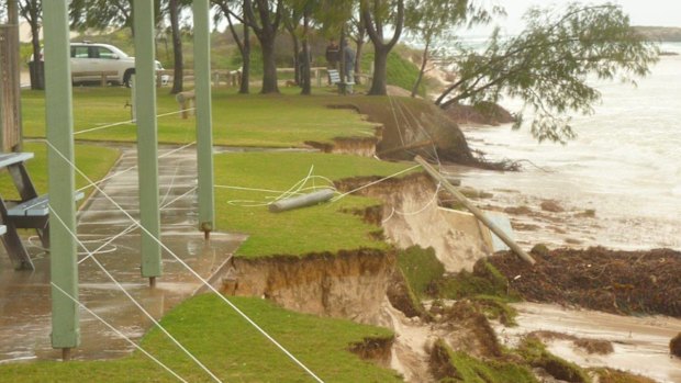 Public infrastructure has in the past been removed as the sea marches forward. 