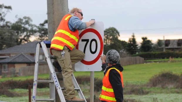 The previous government's decision to change all 70km/h to 60km/h has been dropped. 