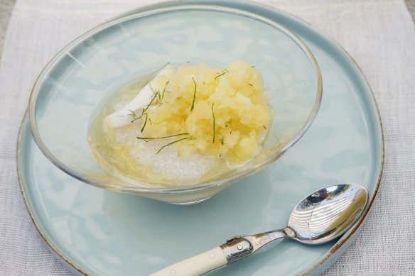 This refreshing summer dessert combines the flavours of coconut, pineapple and lime.