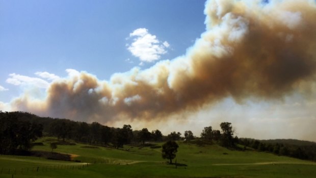 An Emergency warning has been issued for the Lancefield area, north-west of Melbourne.