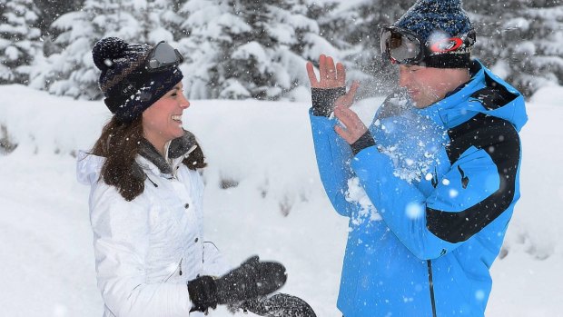 Catherine, Duchess of Cambridge and Prince William, Duke of Cambridge enjoy a short private skiing break.