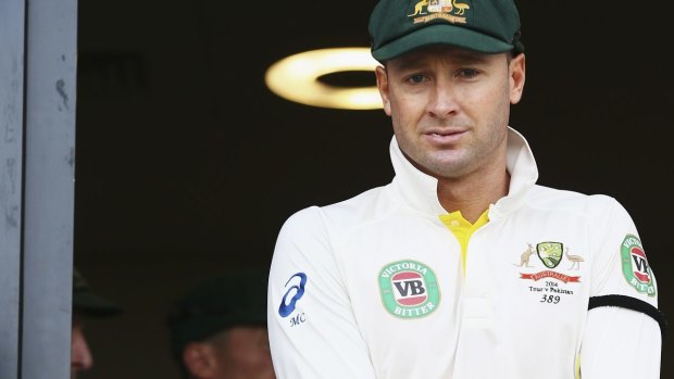 Injury cloud: Michael Clarke has been named in the squad for the first Test.