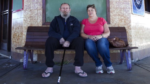  Dungog residents Jane and Karl Winiarczyk lost nearly all their possessions when their house flooded with 2.7 metres of water in the April superstorm. They have been living behind the beer garden in the Bank Hotel since then. 
